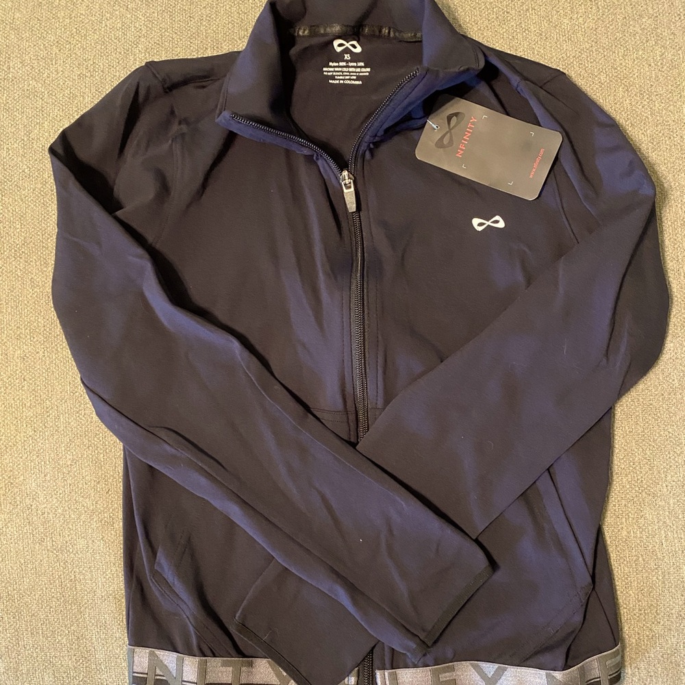 Girls size XSmall infinity cheer  brand athletic jacket
